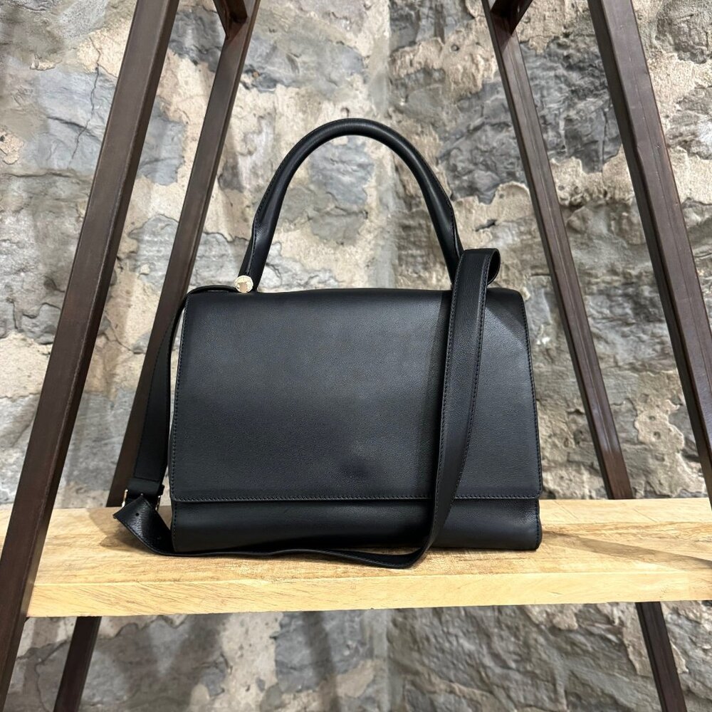 Max Mara Black Leather Ottelia J Bag